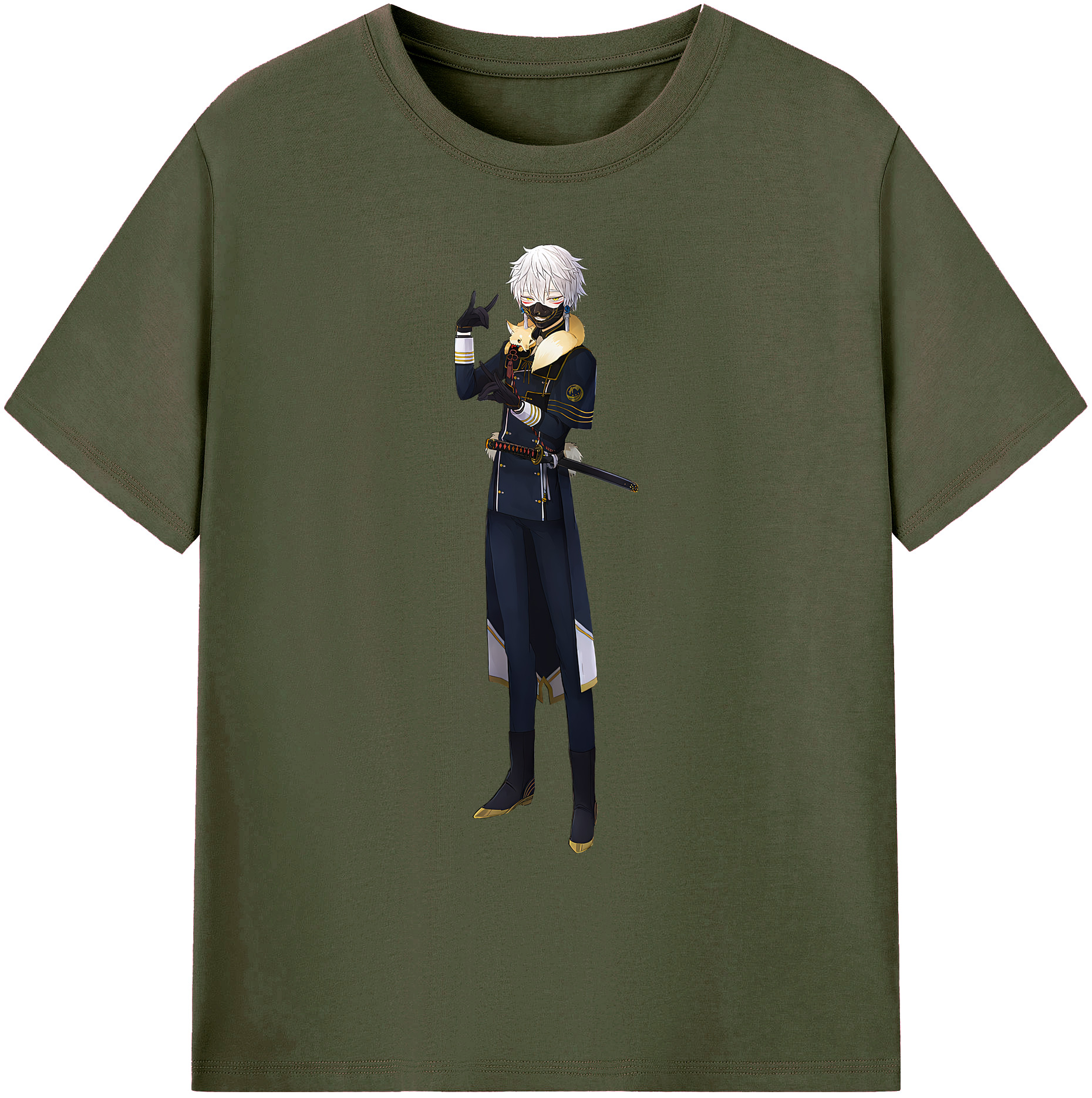 （画像用） 刀剣乱舞 Touken Ranbu 綿100％ メンズ半袖Tシャツ｜肌触りやわらか＆通気性